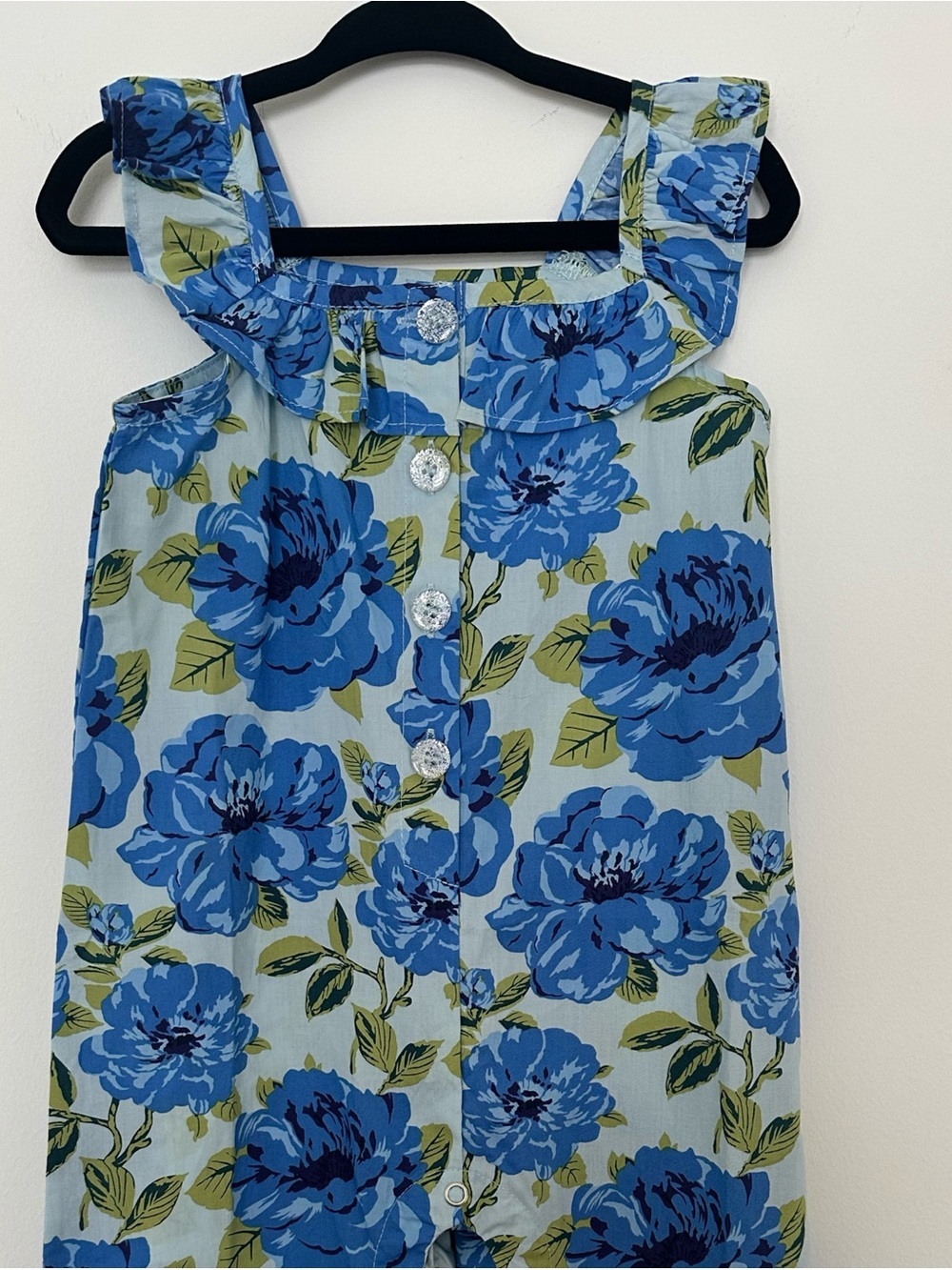 New Pink Chicken Baby Girls Ana
Jumper Blue Peonies 12-18 months - Picture 3 of 11